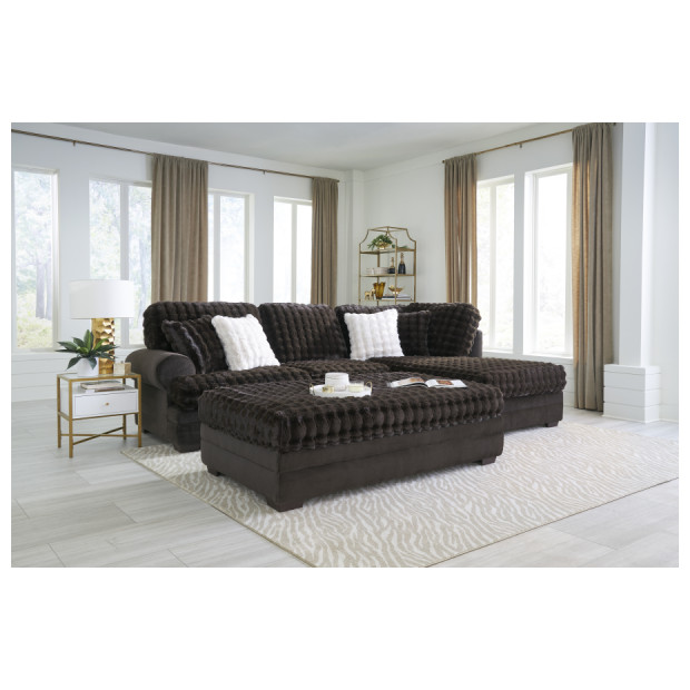 Fitzgerald Furniture KAMA ESPRESSO SECT