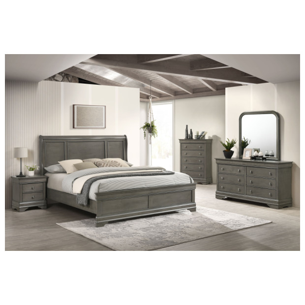 Fitzgerald Furniture ASPEN GRY QBDMN