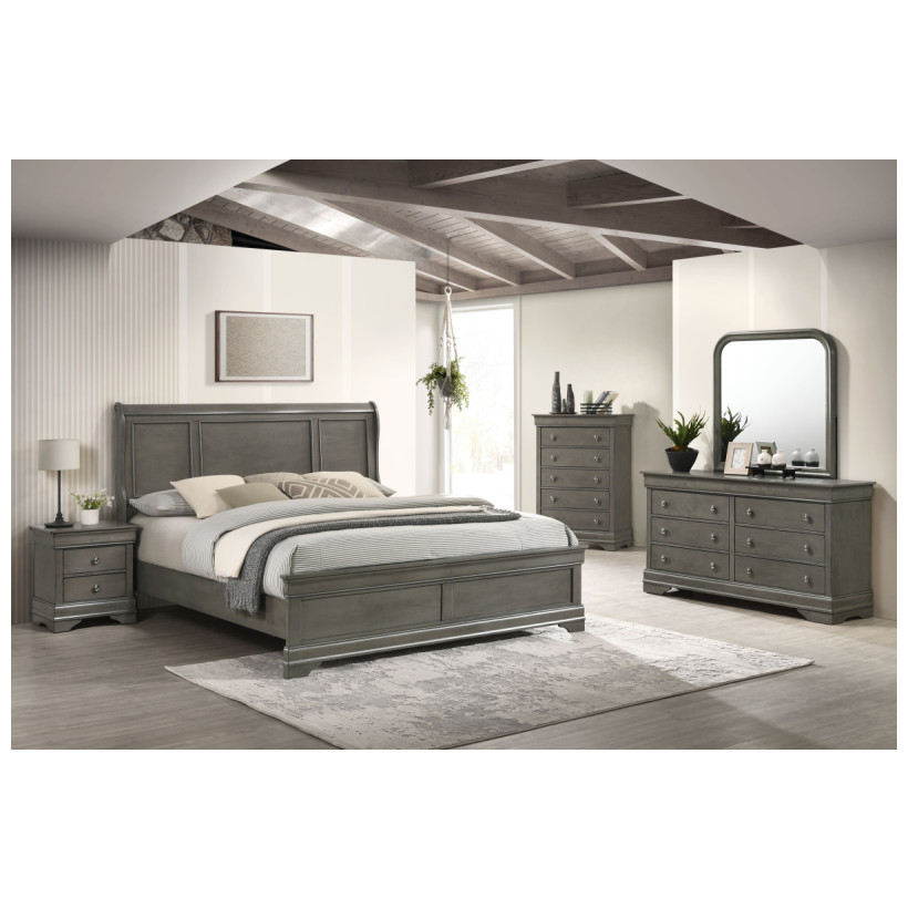 Fitzgerald Furniture ASPEN GRY QBDMN