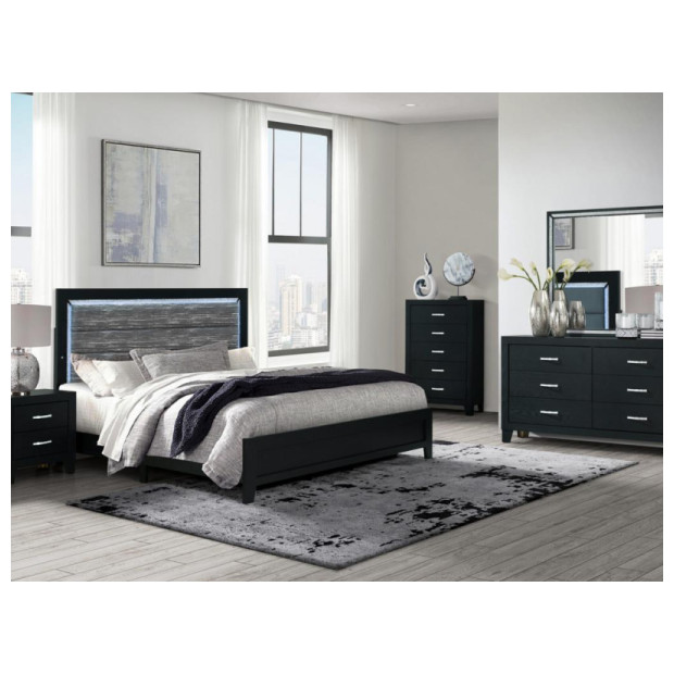 Global Furniture REID BLK QBDMN